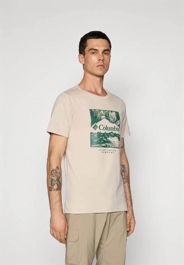 Columbia Active Fit Printed T-Shirt Dark Stone