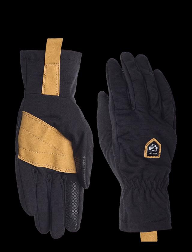 Hestra Merino Windwool Black Gloves