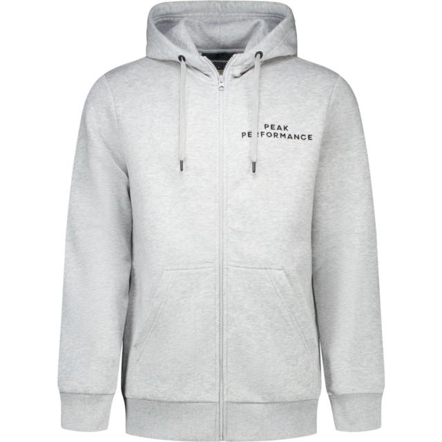 Peak Performance Original Zip M Grå Huvtröja