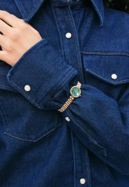 Daniel Wellington Petite Emerald Gold Watch