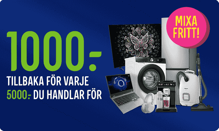 Spara 1000 kr per 5000 kr köp