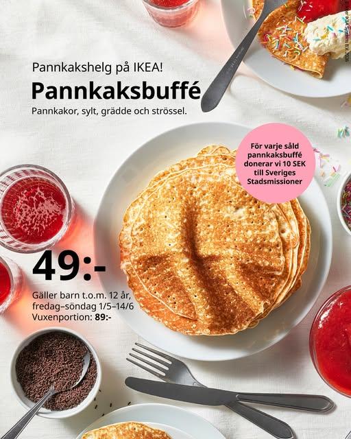 IKEA Välkommen På Pannkaksbuffé Helg