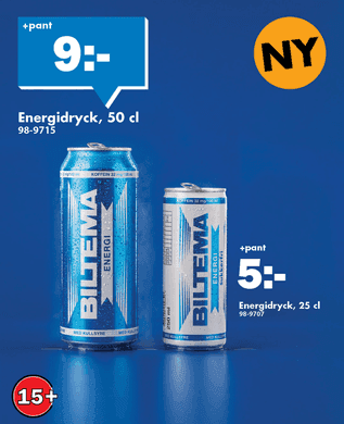 Biltemas egna energidryck.