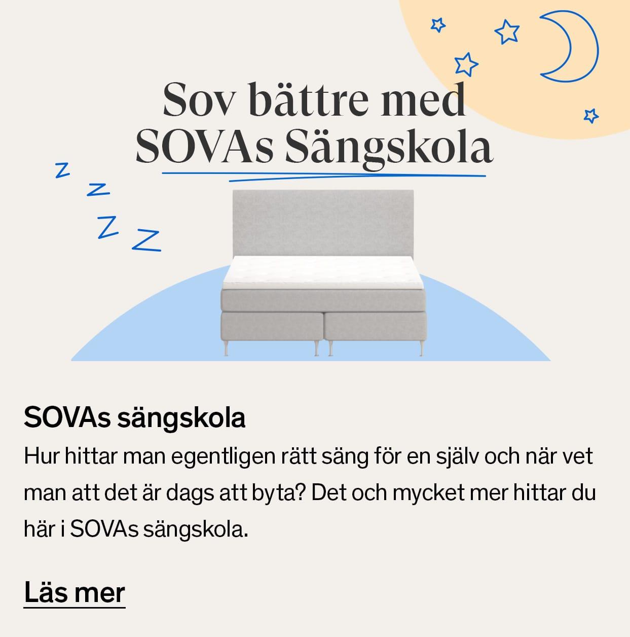 SOVA 46% rabatt Midnatt Komfort Lyx Kontinentalsäng