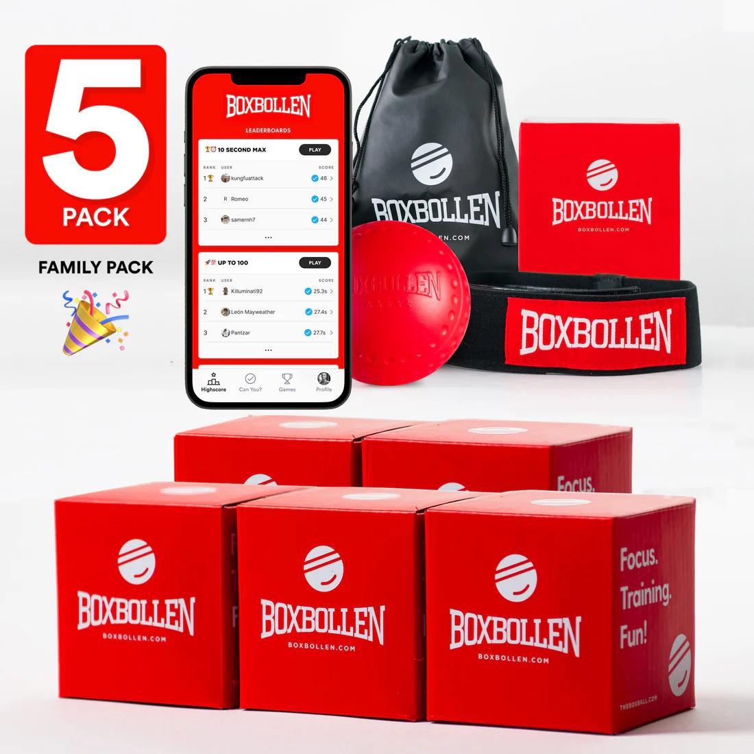 Boxbollen Familjepaket 5-Pack Erbjudande