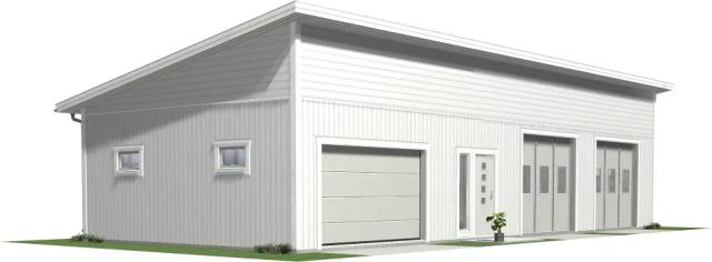 Maskinhall 7,2 x 16,8 m Stålbyggnad