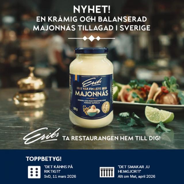 50% Cashback på Eriks Majonnäs Glasburk