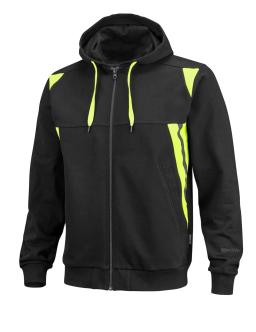 BJÖRNKLÄDER Hoodie Fullzip Svart/Gul