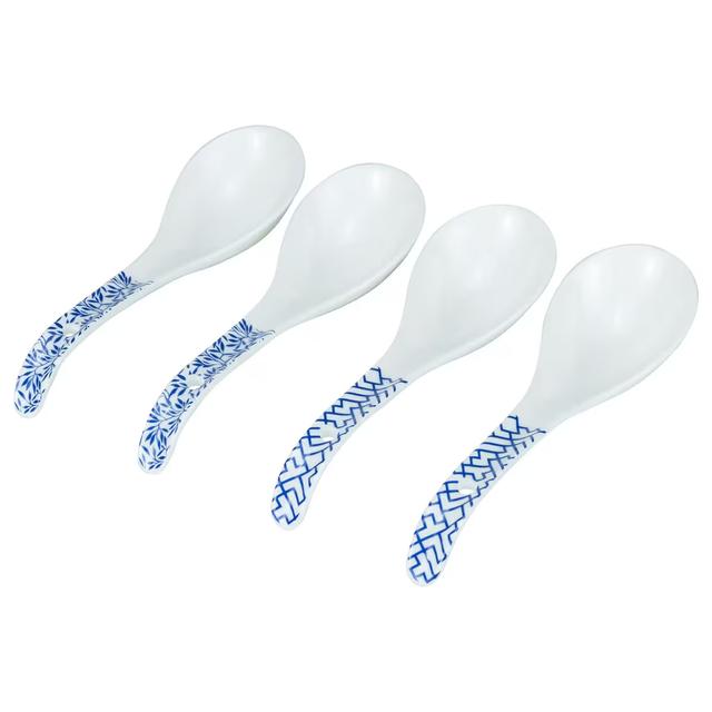 Mareld Stor Soppsked 16 cm 4-pack Blå/Vit