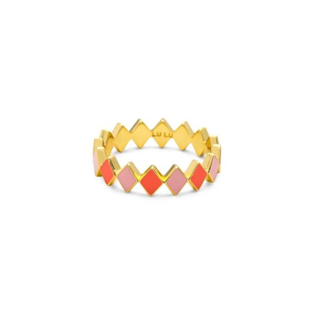 Elegante Anillo Confetti Rosa