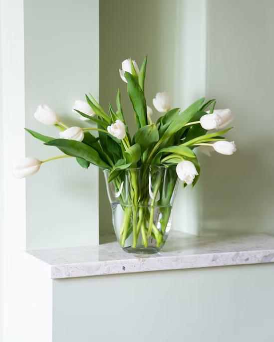 Elegant Tulip Glass Vase