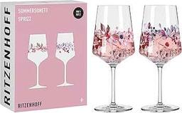 Ritzenhoff 6011002 Aperitif-glas Sprizz set om 544ml – serie sommarsonett F23 – färgglada frukter oc