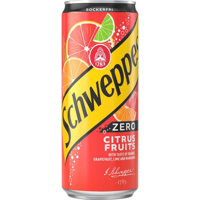 Schweppes Läsk Citrus Zero 3 x 330 ml