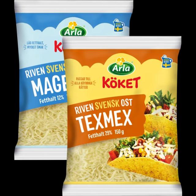 Arla. Riven ost. 150 g.