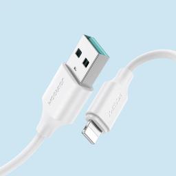 Joyroom Snabbladdning USB-A till Lightning-kabel 1m Vit