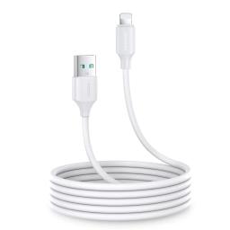 Joyroom Snabbladdning USB-A till Lightning-kabel 1m Vit