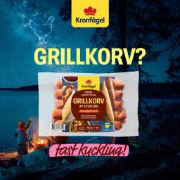10 kr cashback Kronfågel kycklinggrillkorv 400 g