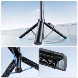 Wozinsky WC1Y30S Selfiepinne med Tripod 1,3m Svart