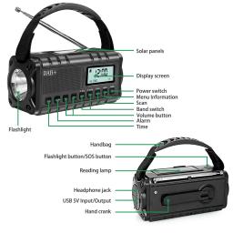 SiGN nödradio DAB+/FM med solcell och USB