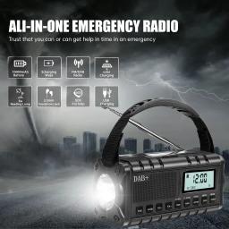 SiGN nödradio DAB+/FM med solcell och USB