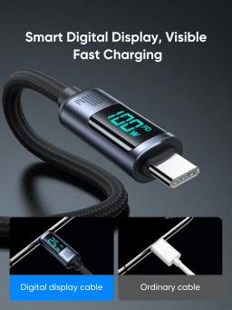 SiGN USB-C till USB-C Kabel 100W med Display