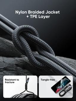 SiGN USB-C till USB-C Kabel 100W med Display