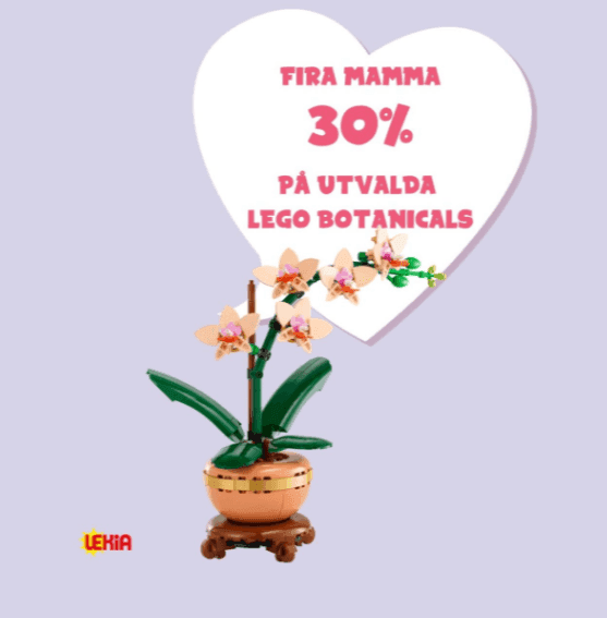 30 % på utvalda Lego Botanicals hos Lekia