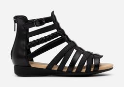 Zoey Ziz Svarta Plisserade Sandaler
