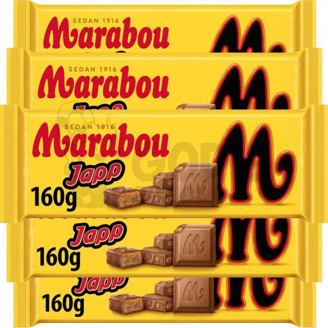 Marabou Japp Chokladkaka 160g 5-pack