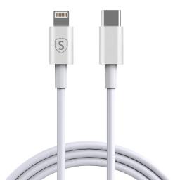 SiGN USB-C till Lightning Kabel 1m Vit