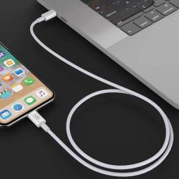 SiGN USB-C till Lightning Kabel 1m Vit