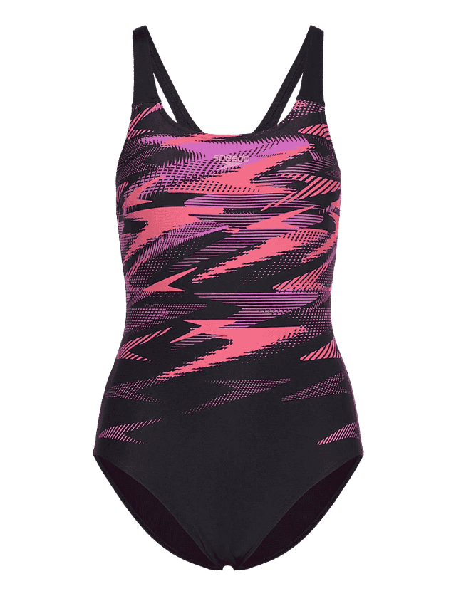 Speedo Womens Hyperboom Orange Swimsuit