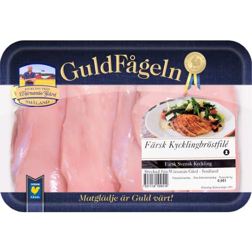 Färsk Kycklingbröstfilé från Sverige. Pris/kg.