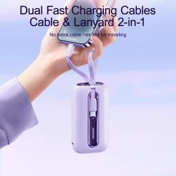 Joyroom Colorful 22.5W 10000mAh Powerbank Lila