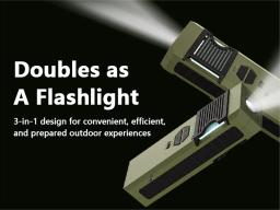 3-i-1 Myggavvisande Powerbank 9000mAh med Ficklampa