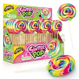 JohnyBee Swirl Pop Klubbor 50g 24-pack