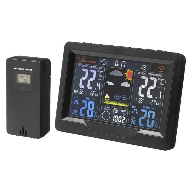 Trådlös väderstation med färgdisplay