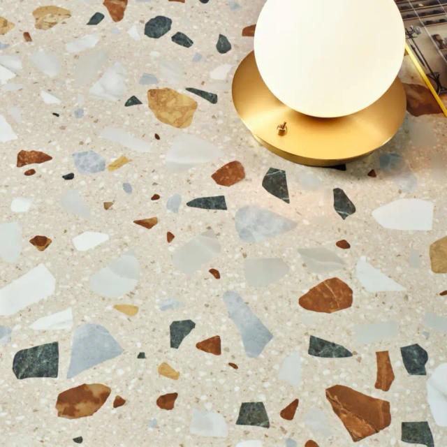 Klinker Terrazzo XL Beige Matt 60x60. Pris/m².