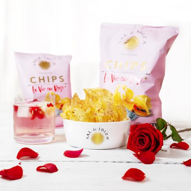 Sal de Ibiza Chips La Vie en Rose 125g