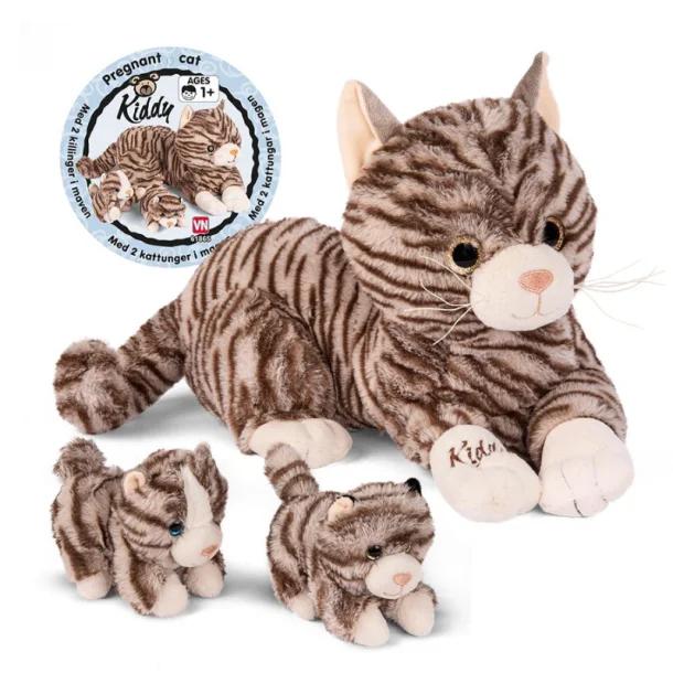 Kiddy Gosedjur Gravid Katt med Kattungar