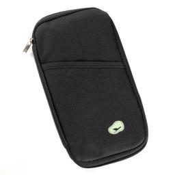 Elegant Svart Passfodral med Plånbok