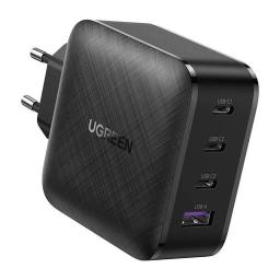 Ugreen GaN Snabbladdare 65W 3xUSB-C USB-A