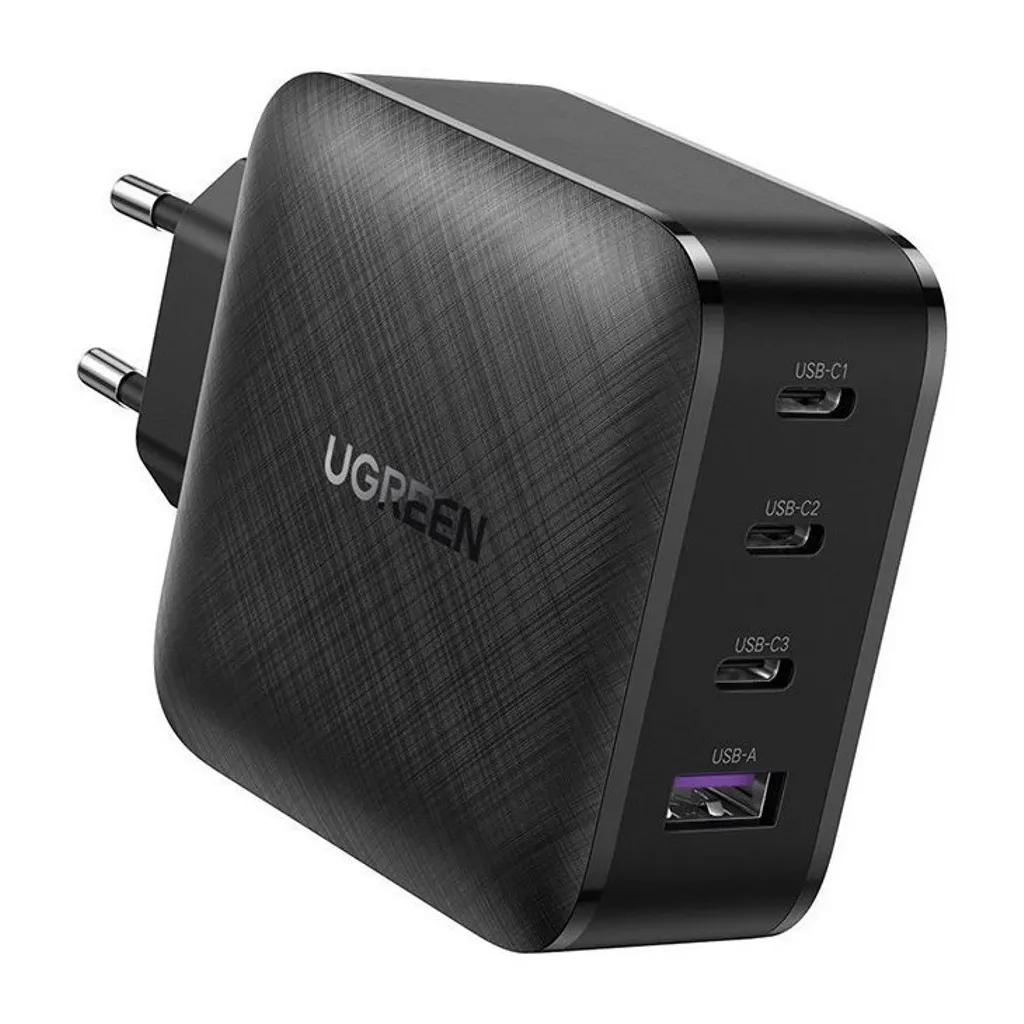 Ugreen GaN Snabbladdare 65W 3xUSB-C USB-A