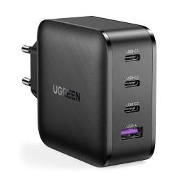 Ugreen GaN Snabbladdare 65W 3xUSB-C USB-A