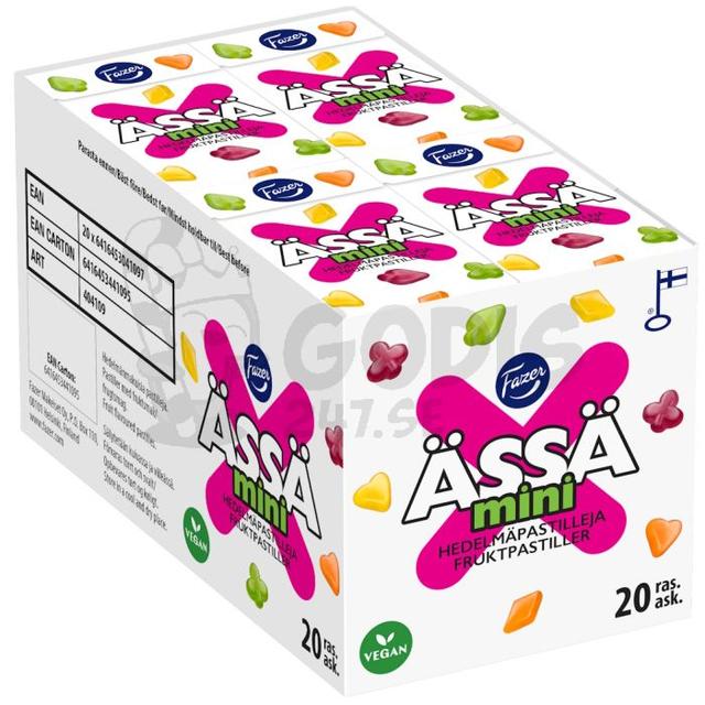 Fazer Ässä Mini Fruktpastiller 40g 20-pack