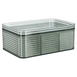 Stapelbar transparent förvaringslåda med lock