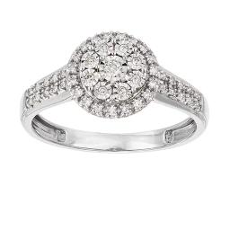 Elegant diamantring i 18K guld