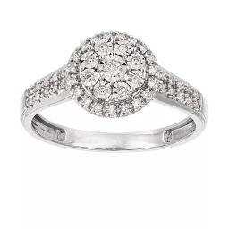 Elegant diamantring i 18K guld