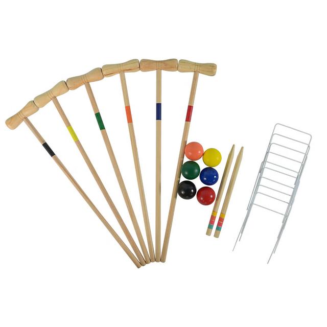 Krocketset för 6 spelare utomhus