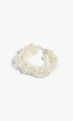 Off White Pearl Armband Dam